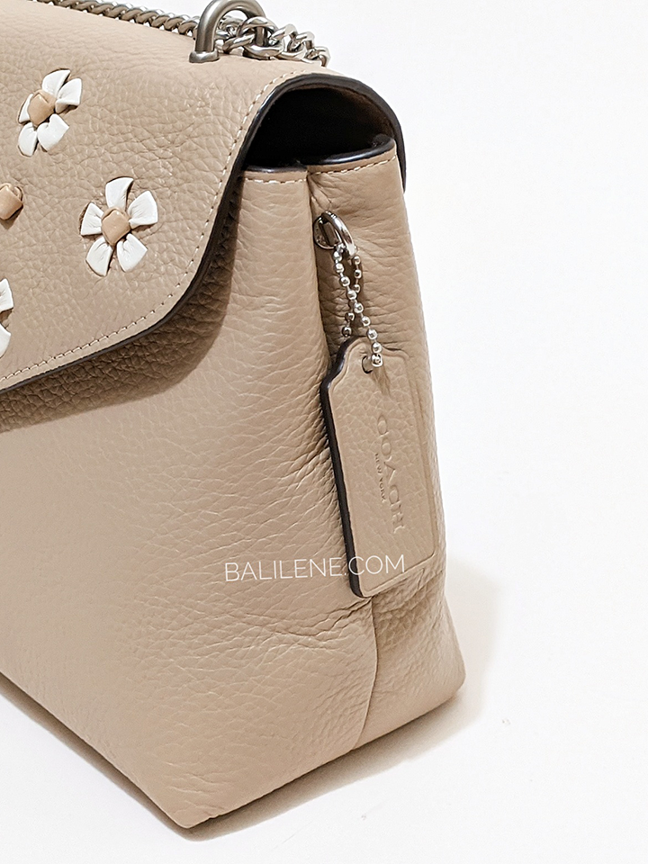       Coach-CA146-Tammie-Shoulder-Bag-With-Floral-Whipstitch-Taupe-Multi-Balilene-detail-samping