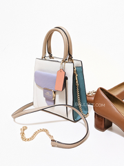 Coach CA620 Mini Pepper Crossbody In Colorblock Chalk Multi