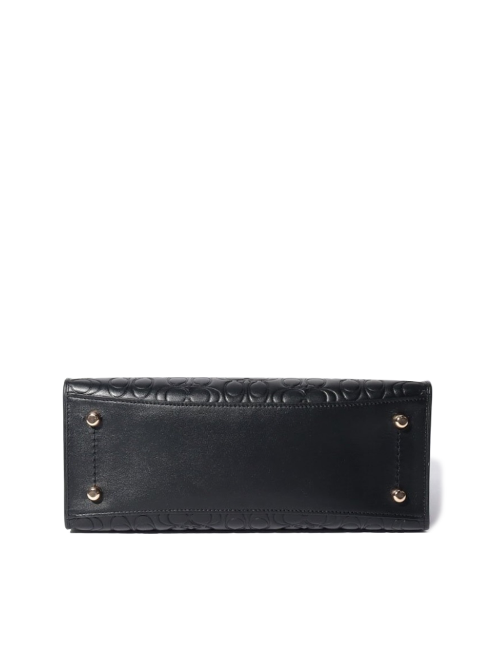 Coach Charlie Carryall 28 In Signature Leather Black
