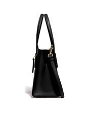 Coach Charlie Carryall 28 In Signature Leather Black