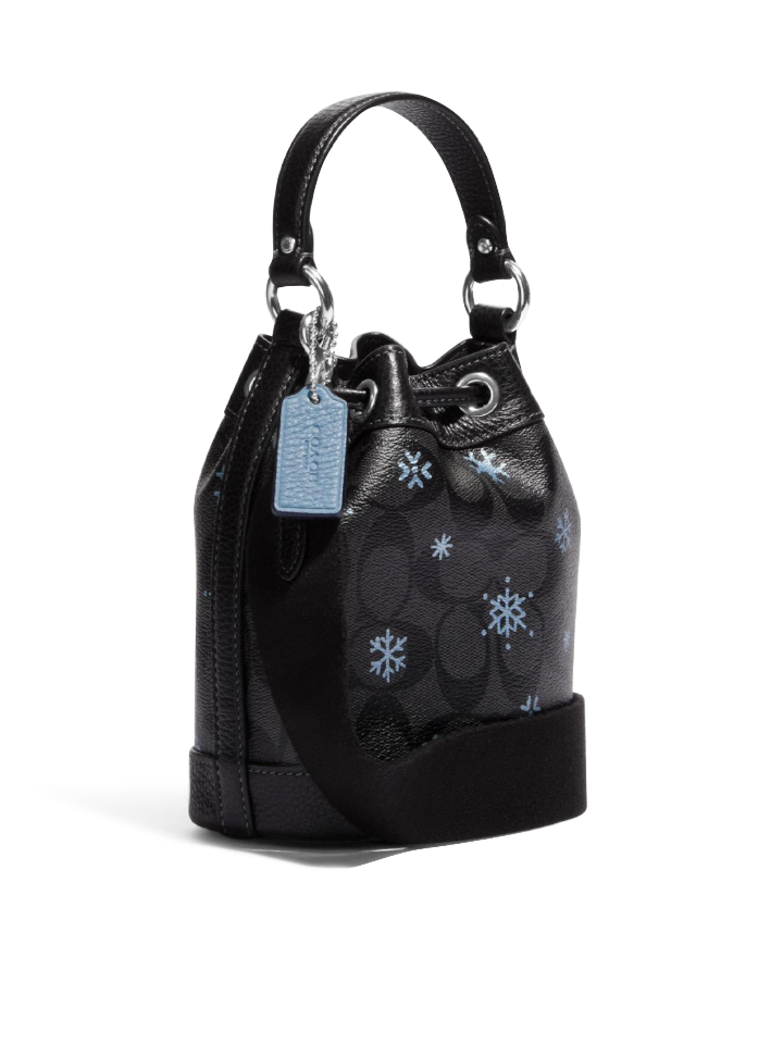    Coach-Dempsey-Drawstring-Bucket-Bag-15-In-Signature-Canvas-With-Snowflake-Print-Graphite-Cornflower-Multi-Balilene-belakang