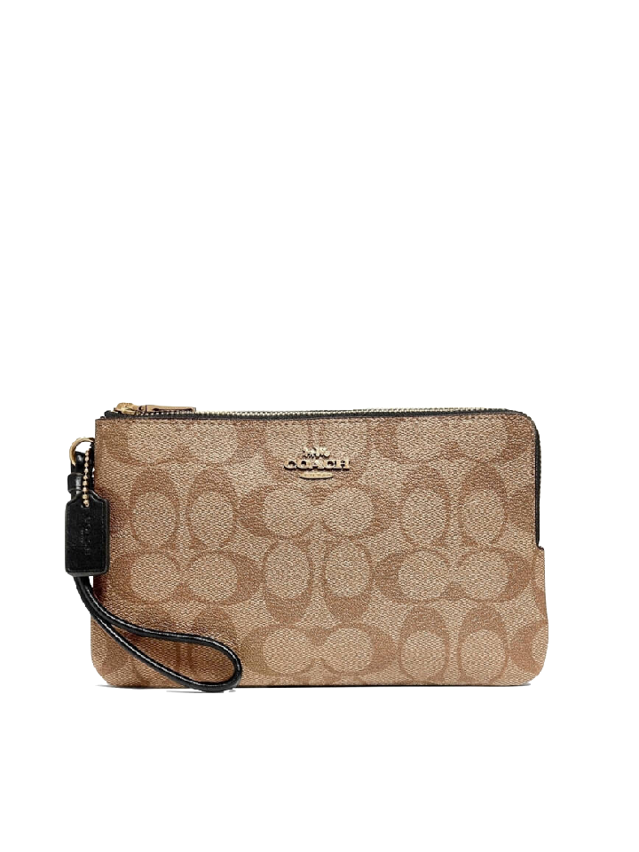 Coach wristlet size sales l