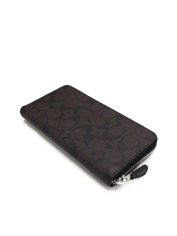 Coach F22712 Accordion Zip Wallet In Colorblock Signature Canvas