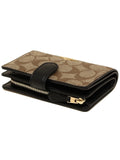 Coach F23553 Medium Corner Signature Khaki Black