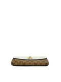 Coach F24280 Signature Pvc Chain Crossbody Khaki Chalk