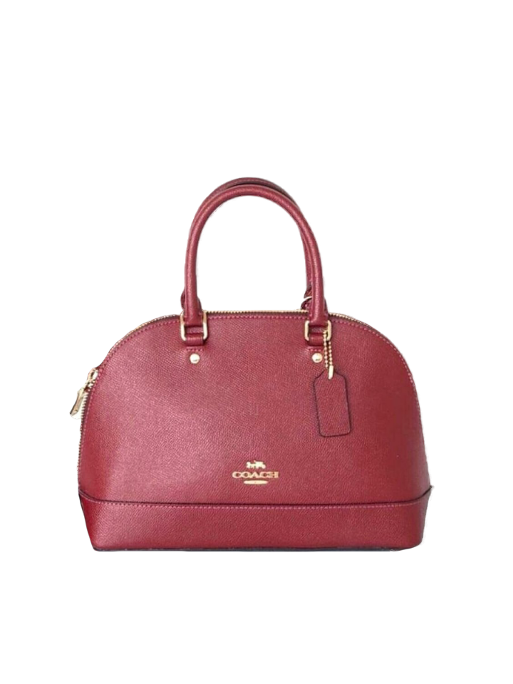 Coach f27591 mini sierra satchel bag crossbody pink rouge