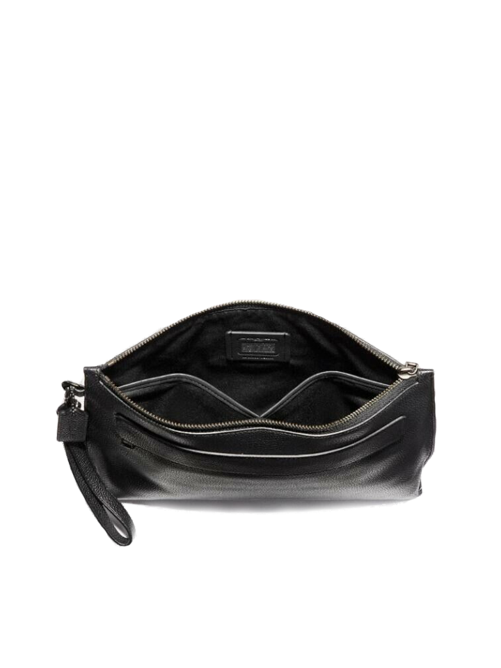    Coach-F28614-Pouch-Pabbled-Leather-Black-Balilene-dalam