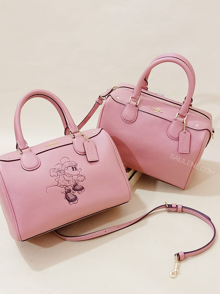 Coach Mini Bennett In Vintage Pink With Minni Mouse