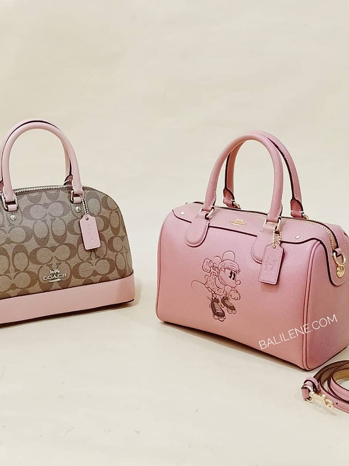 Coach Mini Bennett In Vintage Pink With Minni Mouse Balilene