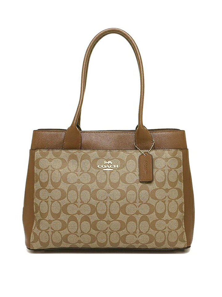 Coach F31475 Casey Tote Khaki Saddle