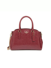 Coach F31485 Mini Sage Signature Debossed Cherry