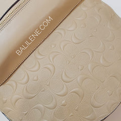 Coach F32083 Charlie Backpack Signature Desboss Beechwood