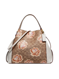    Coach-F32314-Edie-Shoulder-Bag-28-In-Signature-Rose-Print-Brass-Tan-Chalk-Balilene-depan
