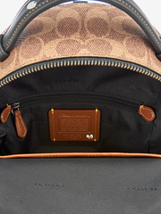 Coach-F32717-Disney-Campus-Backpack-23-In-Signature-Patchwork-Tan-Black-Multi-Balilene-dalam