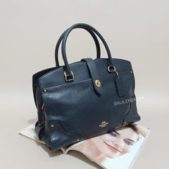 Coach F37167 Grain Mercer Satchel Navy