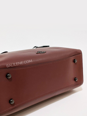 Coach F39289 Selena Gomez Crystal Embellishment Leather Wine