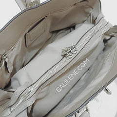 Coach F37575 Mercer 30 Satchel Stone