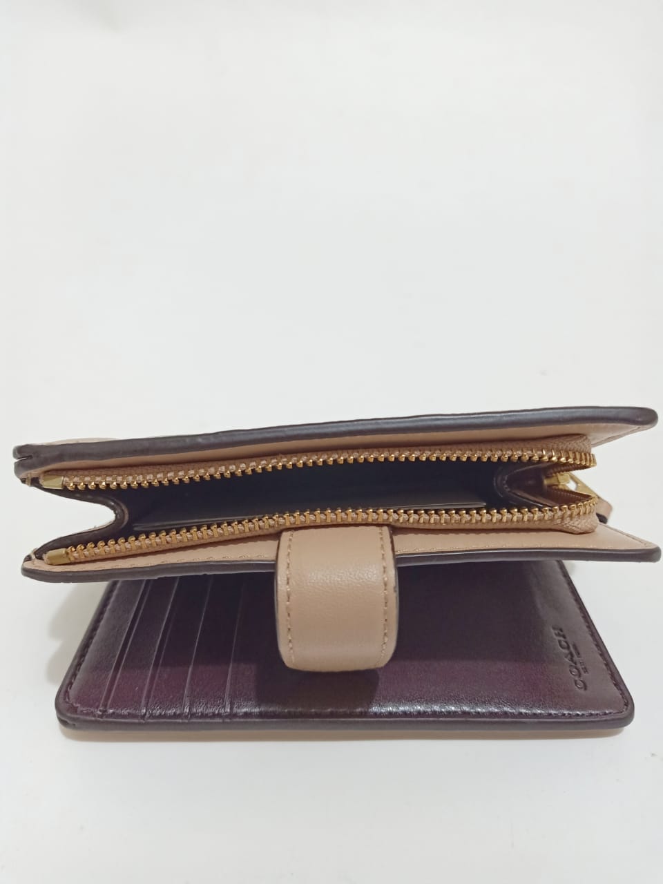 Coach F67565 Corner Medium Signature Beechwood