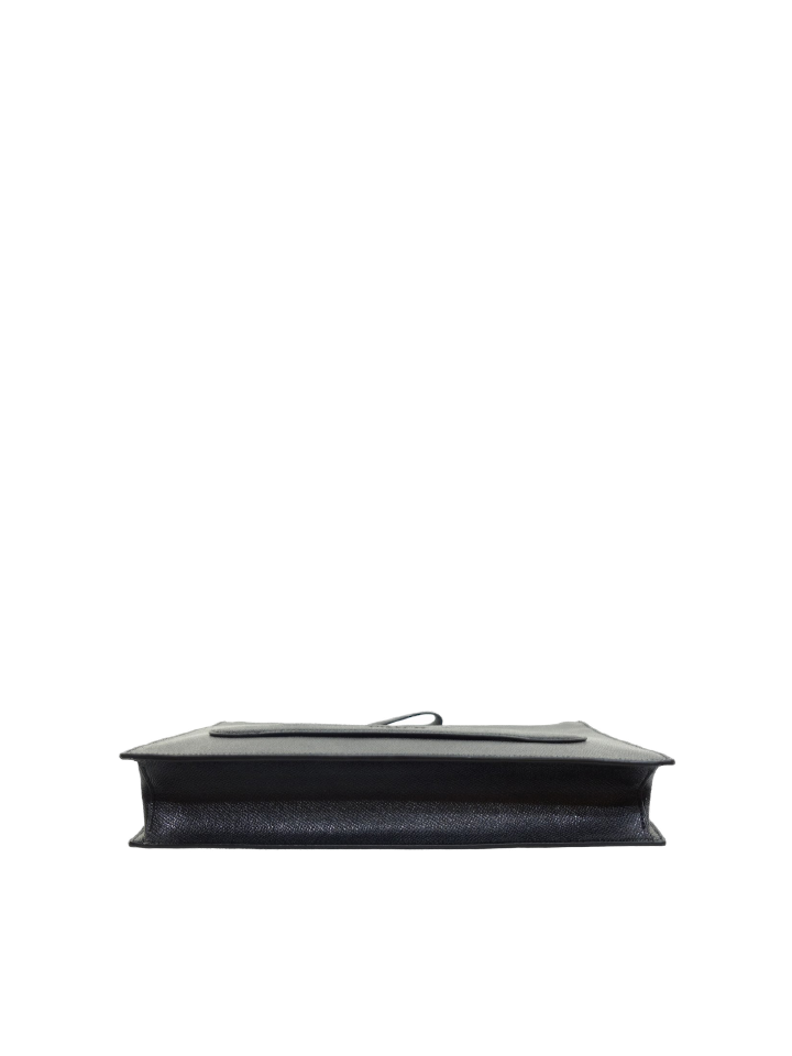 Coach F68154 Structured Pouch Crossgrain Black