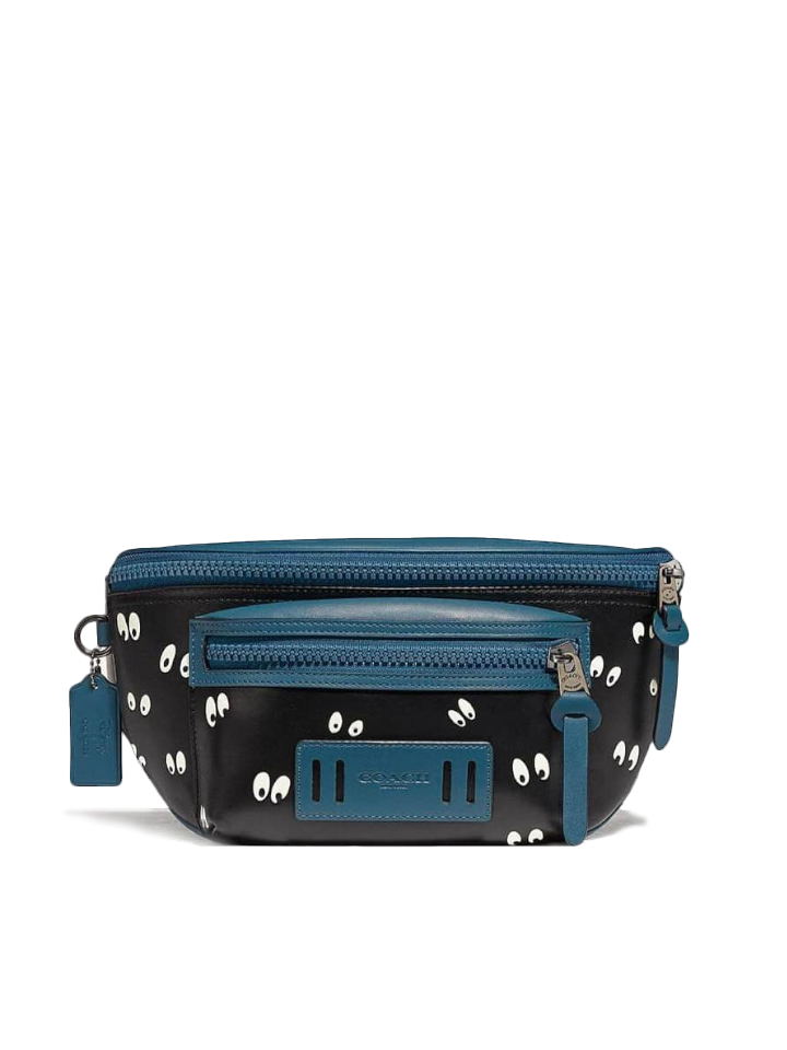 Coach-F72956-Disney-X-Terrain-Belt-Bag-With-Snow-White-And-The-Seven-Dwarfs-Eyes-Print-Black-Multi-Balilene-depan
