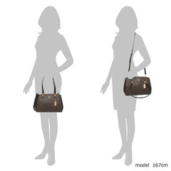 Coach F77881 Etta Signature Carryal Brown Black