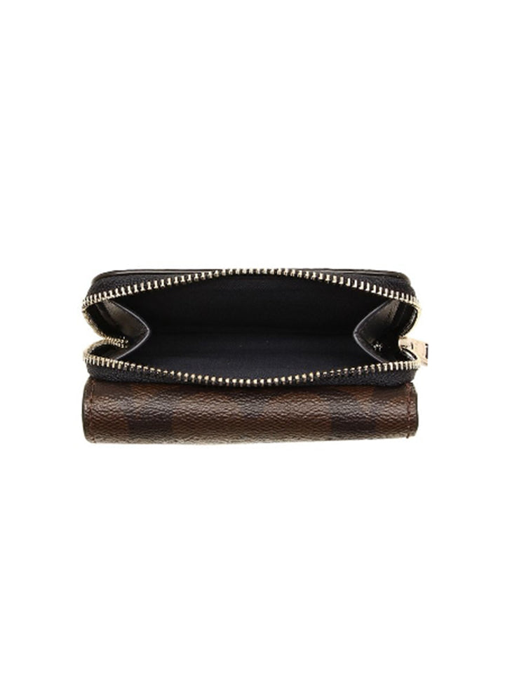 Coach F78081 Small Trifold Wallet Signature Brown Midnight