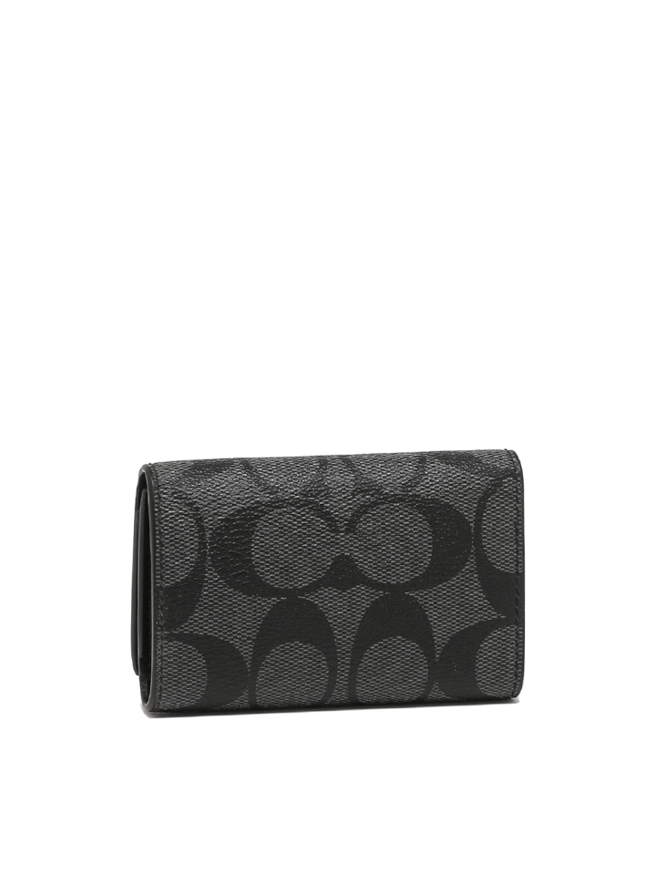 Coach-F78675-Five-Ring-Key-Case-In-Signature-Canvas-Charcoal-Balilene-belakang