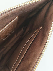 Coach F79896 Gallery Pouch In Signature Khaki Saddle