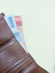 Coach F87589 Small Trifold Wallet Snap Leather Khaki Saddle