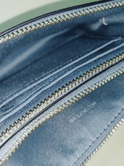 Coach F87590 Pabbled Leather Double Corner Zip Dusk