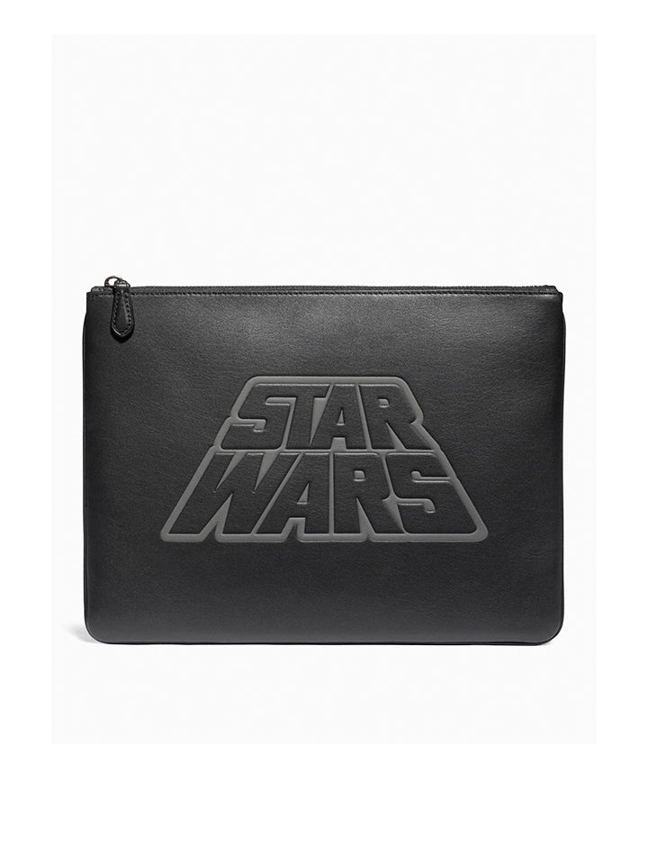 Coach F88366 Leather Pouch Star Wars Black