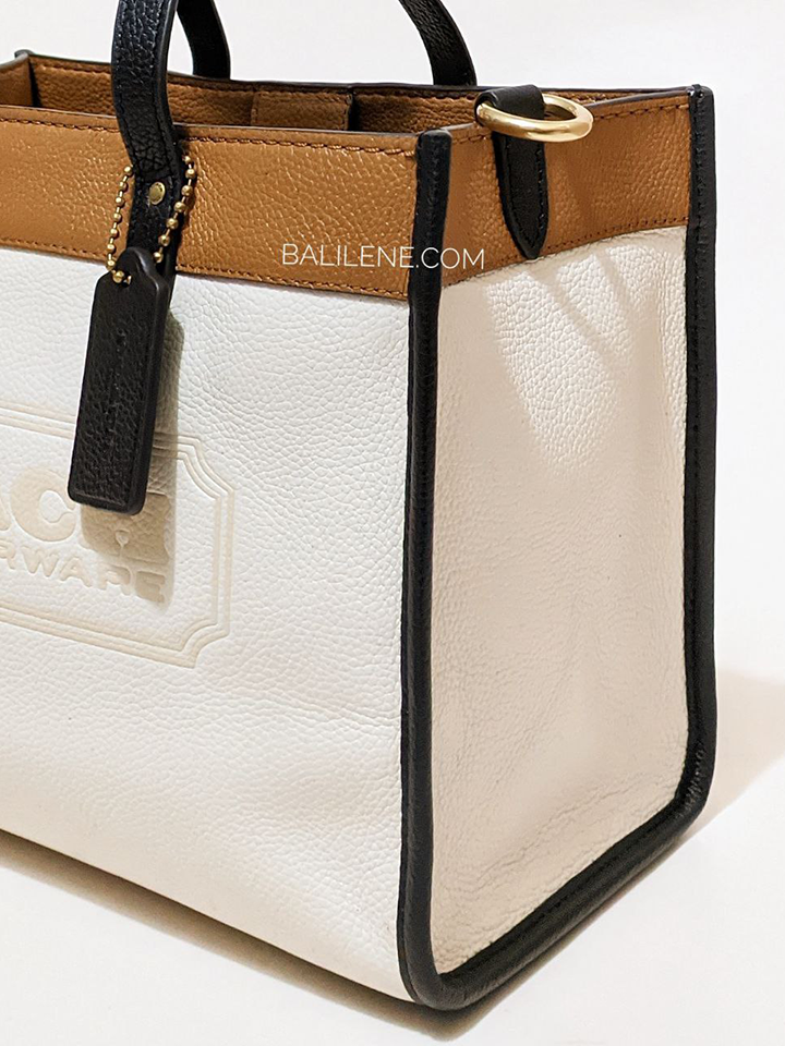 Coach Field Tote 30 In Colorblock With Coach Badge Chalk Multi