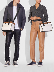 Coach Field Tote 30 In Colorblock With Coach Badge Chalk Multi
