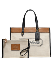Coach-Field-Tote-30-With-Coach-Badge-Light-Saddle-Balilene-depan