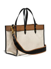     Coach-Field-Tote-30-With-Coach-Badge-Light-Saddle-Balilene-samping