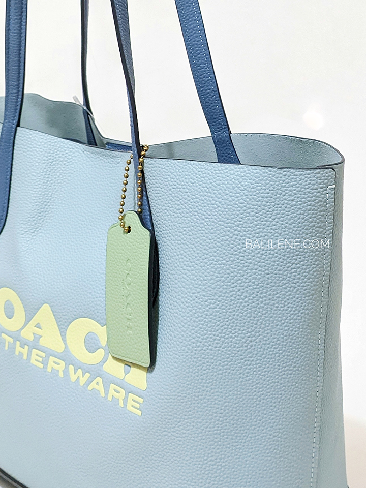 Coach-Kia-Tote-In-Colorblock-Aqua-Multi-Balilene-detail-samping
