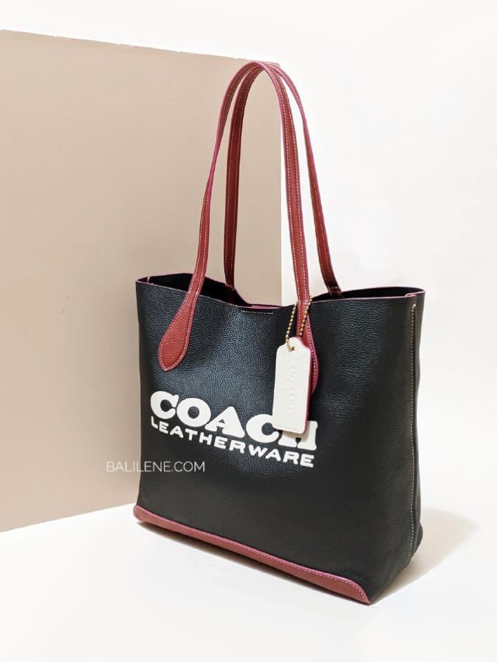 Coach-Kia-Tote-In-Colorblock-Black-Multi-Balilene-depan1