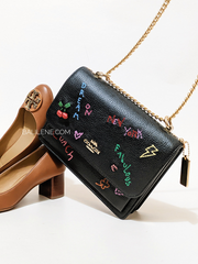 Coach Klare Crossbody With Diary Embroidery Black Multi