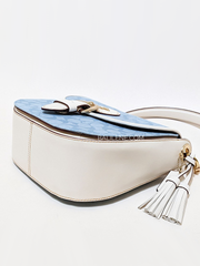 Coach Kleo Shoulder Bag 23 In Signature Chambray Light Denim Chalk