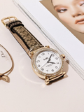 Coach Madison Gold-Tone Women Watch with Signature Strap