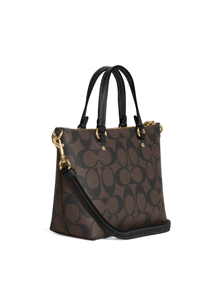 Coach-Mini-Gallery-Crossbody-In-Signature-Canvas-Brown-Black-Balilene-belakang