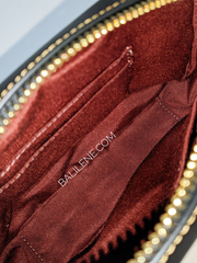 Coach Mini Jamie Camera Bag In Signature Canvas With Ski Patches Brown Black Multi