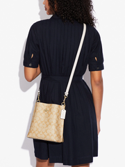 Coach Mollie Bucket Bag 22 In Signature Canvas Light Khaki Chalk