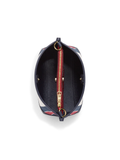 Coach Mollie Bucket Bag 22 In Signature Jacquard With Stripes Gold/Chalk Multi