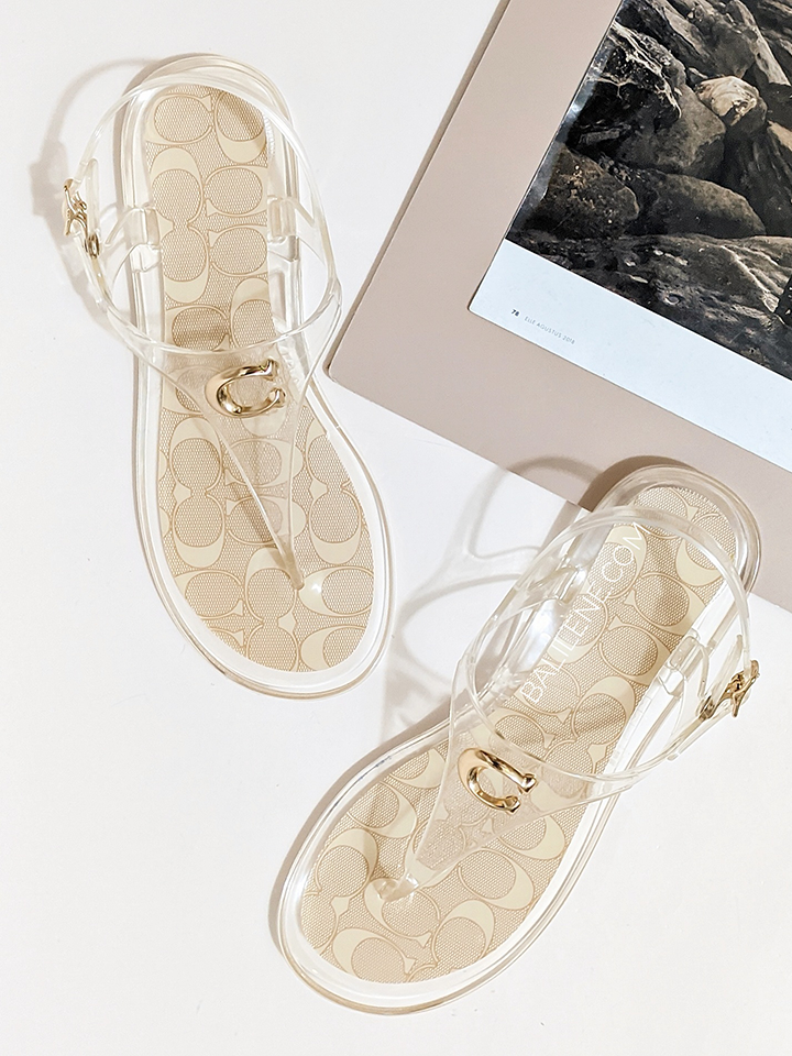 Coach jelly flip flops sales
