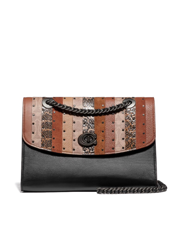 Coach black patchwork online purse