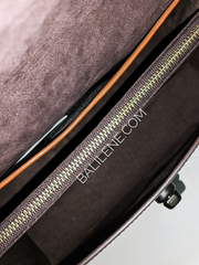 Coach Parker With Signature Canvas Patchwork Stripes And Snakeskin Detail Tan Black Multi