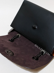 Coach Parker With Signature Canvas Patchwork Stripes And Snakeskin Detail Tan Black Multi