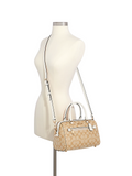 Coach Rowan Satchel In Signature Canvas Light Khaki Chalk