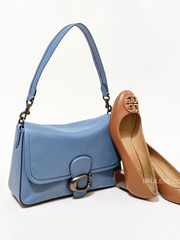 Coach Soft Tabby Shoulder Bag Washed Chambray